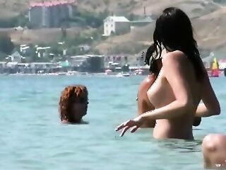 Unlucky amateurs strip down at the beach in a webcam video, leading to unexpected and steamy encounters.