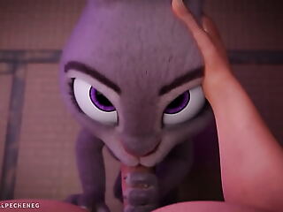 Judy Hopps gives an amazing blowjob, leaving nothing to the imagination. A must-see for fans of the genre.